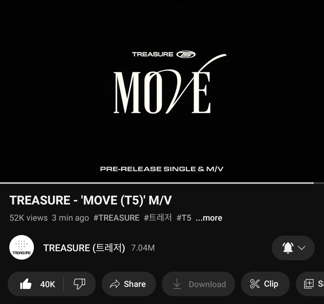 teamloss_ina's tweet photo. [#TEAMLOSS TEUWIN AGENDA]

TREASURE (T5) - 'MOVE' MASS STREAMING

T5 JAYA JAYA JAYA💪🏻

#wontgetlost #트레저 #treasure🏆 @treasuremembers https://t.co/U7agES9WeR