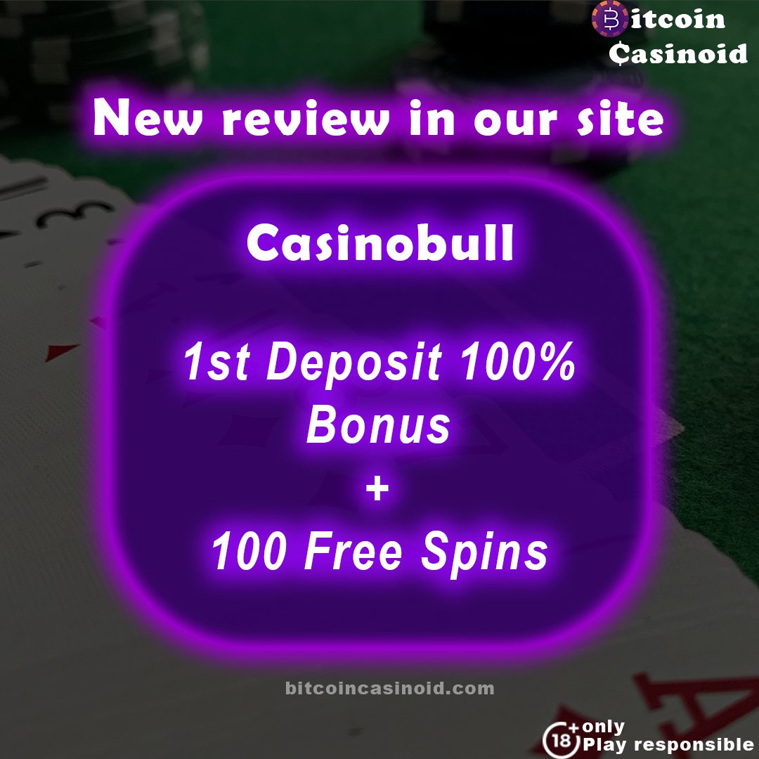 bitcoincasinoid's tweet photo. Introducing 🎉CasinoBull🔥! One of the latest additions to our review list, it comes with a bang! With a wide range of slot games 🎰, live dealers 🎩, poker games ♠️♥️, and various other games for endless entertainment.

🎁Full Review in site🔥https://t.co/BPyy50KRkL
#CasinoBull https://t.co/QtjuNhg21g