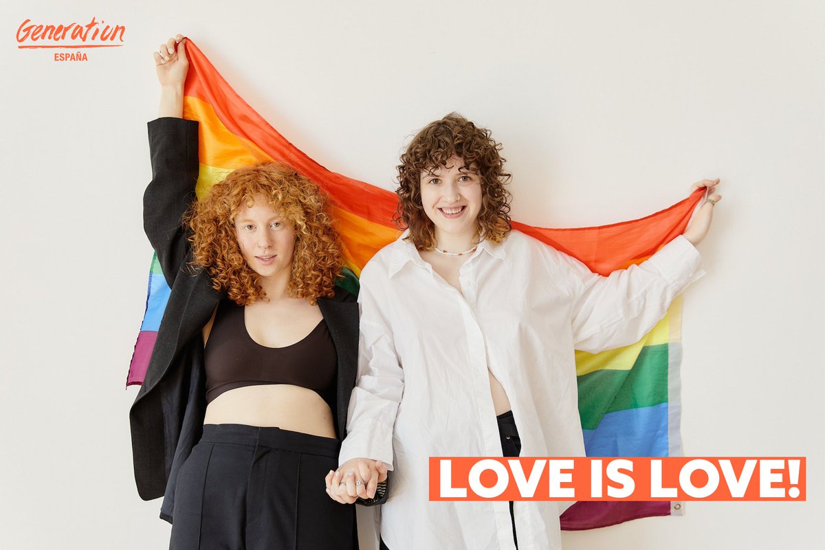 spaingeneration's tweet photo. 🌈 Feliz Día Internacional del Orgullo LGBT+🌈
Desde Fundación Generation, apoyamos la inclusión socio-laboral del colectivo LGBT+ en trabajos de gran proyección y libres de discriminación.
#LoveIsLove #BeGeneration #DiadelOrgullo #GoFurtherTogether https://t.co/INl71ZkyOe