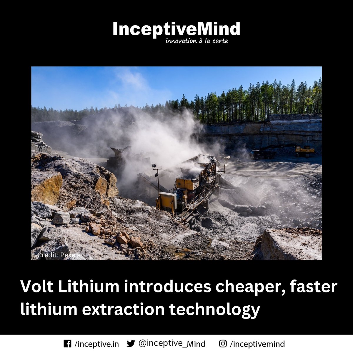 Inceptive_Mind's tweet photo. Volt Lithium's proprietary direct lithium extraction (DLE) technology achieved 90% recovery rates from brines with lithium concentrations as low as 34 mg per liter.
#lithium #technology #dle #extraction #innovation #newtechnology #inceptivemind https://t.co/N3qldnCjuX
