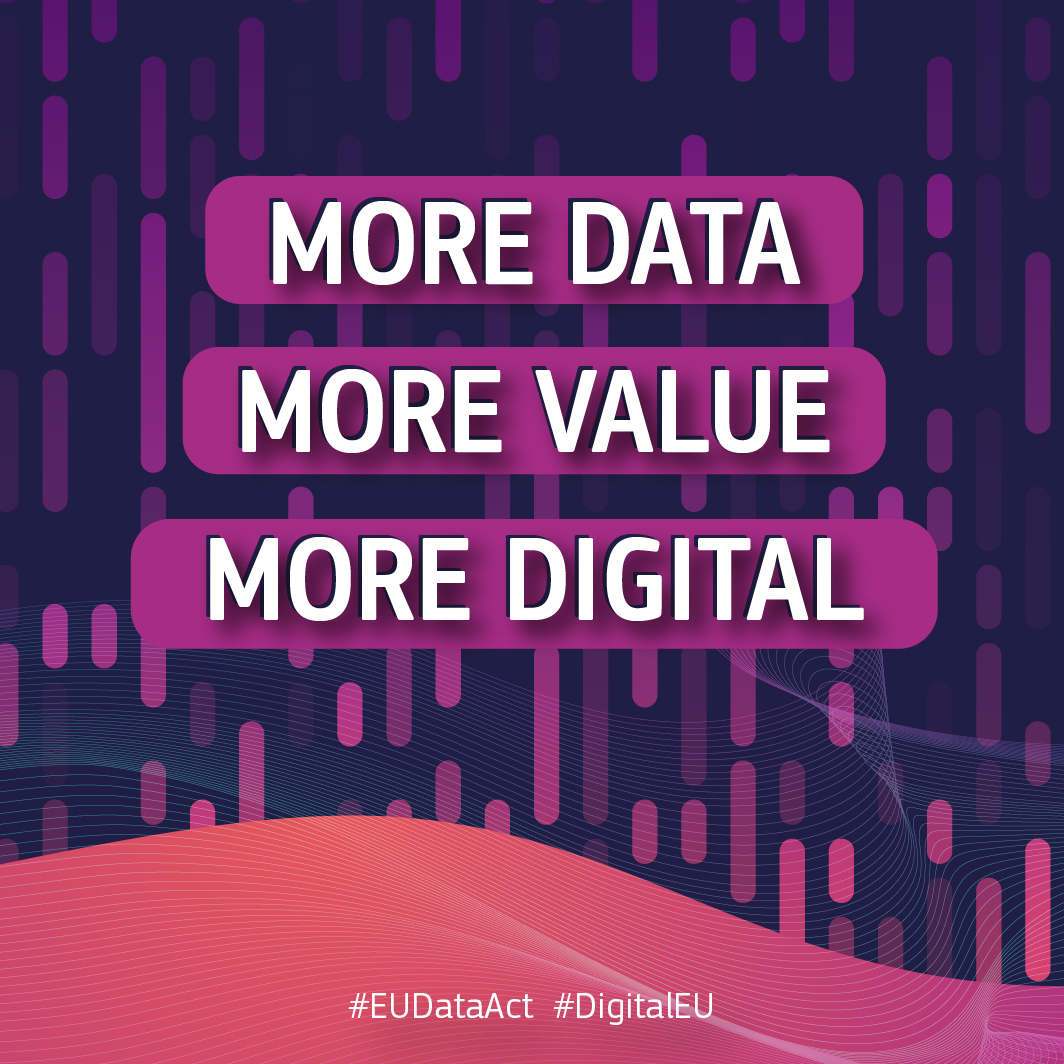 ✅Agreement reached on the #EUDataAct The 🇪🇺 #DataAct aims to boost the EU's data economy by unlocking industrial data, optimising its accessibility & use, and fostering a competitive & reliable European #cloud market. Learn more 🔗 europa.eu/!QBfQXt #DigitalEU