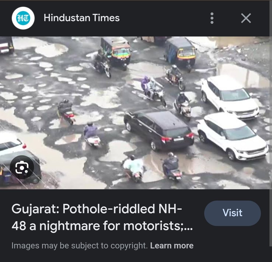 Gujarat is such a technologically advanced state. Roads in Gujarat reflect moon like once it rains.

These kind of advanced technologies should be patented by Gujarat Govt.