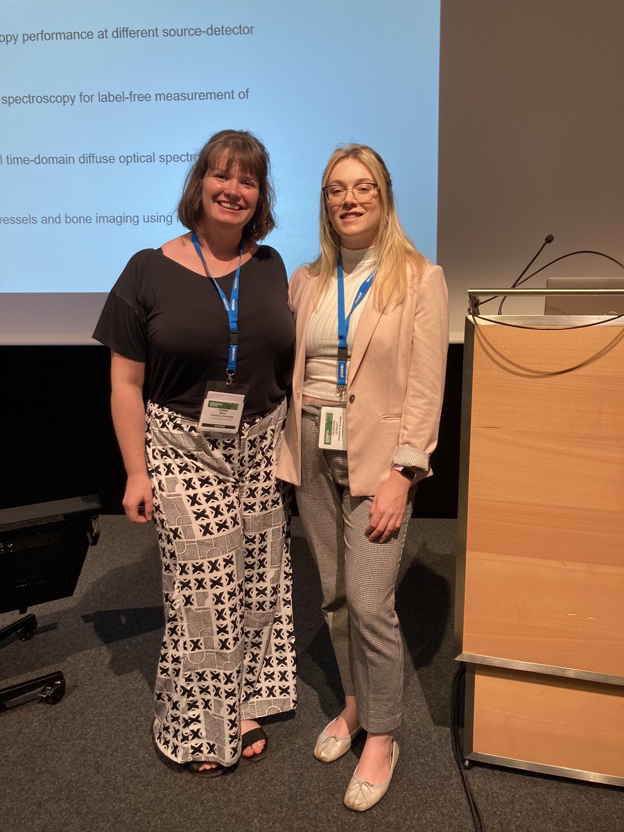 GeorginaLeadley's tweet photo. My first oral presentation at a conference was so much fun! Grateful for the opportunity and the lovely audience for asking such thoughtful questions. #ECBO2023 @NeuroOptics with @neoLAB_UK @UCL_DOTHUB @cambridge_ee https://t.co/O67jlcBJv9