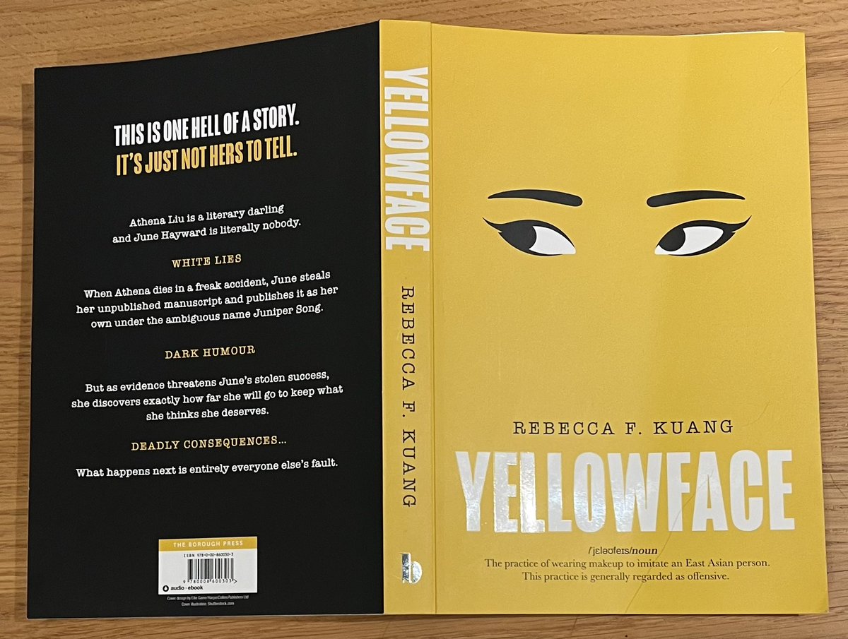 Reading #Yellowface is such a full on experience I can’t stop thinking about it. Needs a lot more than a tweet for a response. The way Kuang pinpoints and presents actions by writers, publishers, readers and tweeters, even just tweeting about the book feels like part of the story