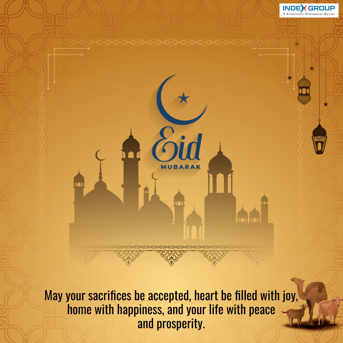 Index__Group's tweet photo. May Rabbul Alamim grant our sacrifices and shower us peace, prosperity, success & happiness 🙏
#EidAlAdhaMubarak from #teamINDEX
#indexgroup #teamindex #EidUlAdha2023 https://t.co/n4GxImXgUF