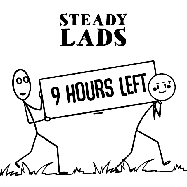 SteadyLadsETH's tweet photo. Lads, there's less than 9 hours left for our Fair Launch to end on #Pinksale! 😎

Embrace the countdown, the culmination of our shared journey is near🔥

https://t.co/jRC4d3AZ3J

🌳https://t.co/FeBva8W1Oy🌳

#capital #steadylads #FairLaunch #DeFi https://t.co/6vtSpVUTWf