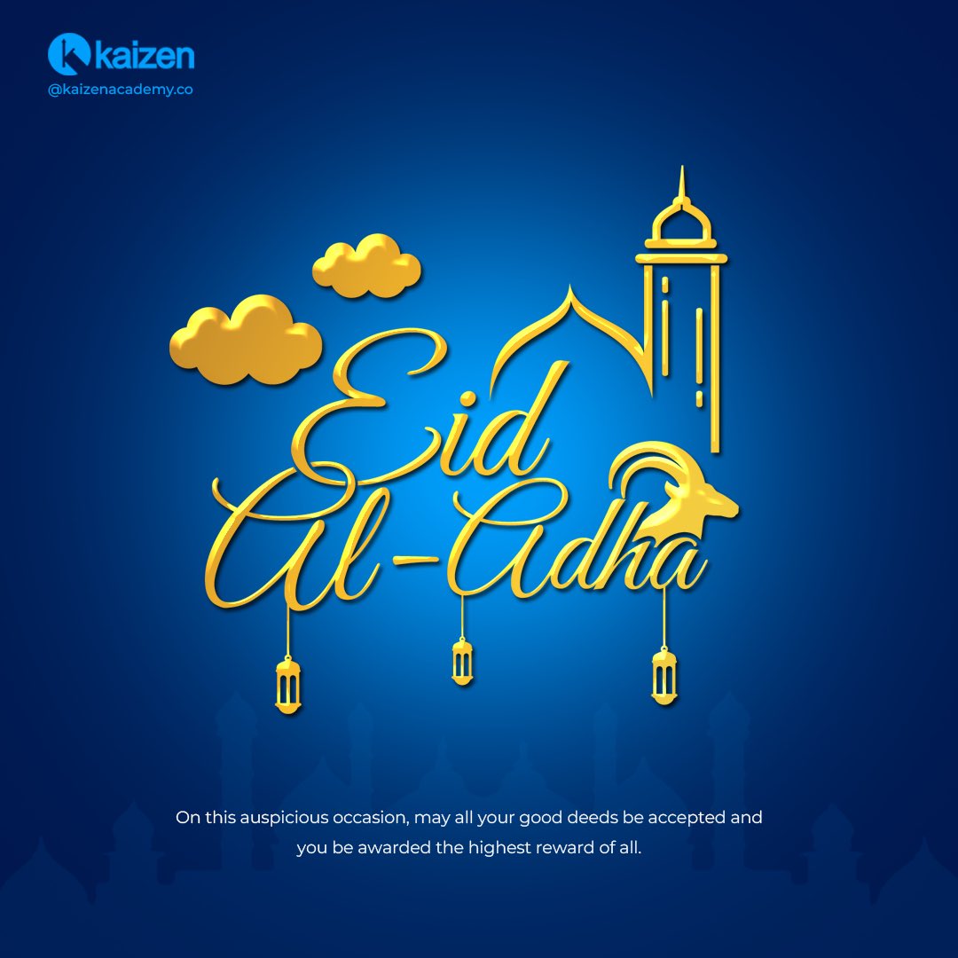 May the sacrifice of this festival bring you and your loved ones closer together 

Eid Mubarak to all our Muslim kaizeners