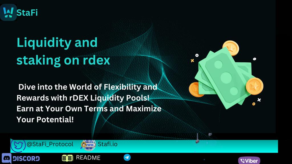 ElegantSnowWhit's tweet photo. Dive into the World of Flexibility and Rewards with #rDEX Liquidity Pools! Earn at Your Own Terms and Maximize Your Potential!
➡️ Provide liquidity on your schedule, tailor your participation to fit your preferences.
@StaFi_Protocol #liquidystaking #oriele #quakecoin #LSD https://t.co/EgyPwcneXt
