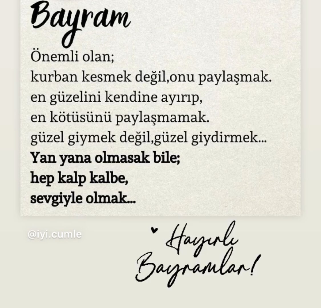 #KurbanBayram Hayırlı bayramlar🧡