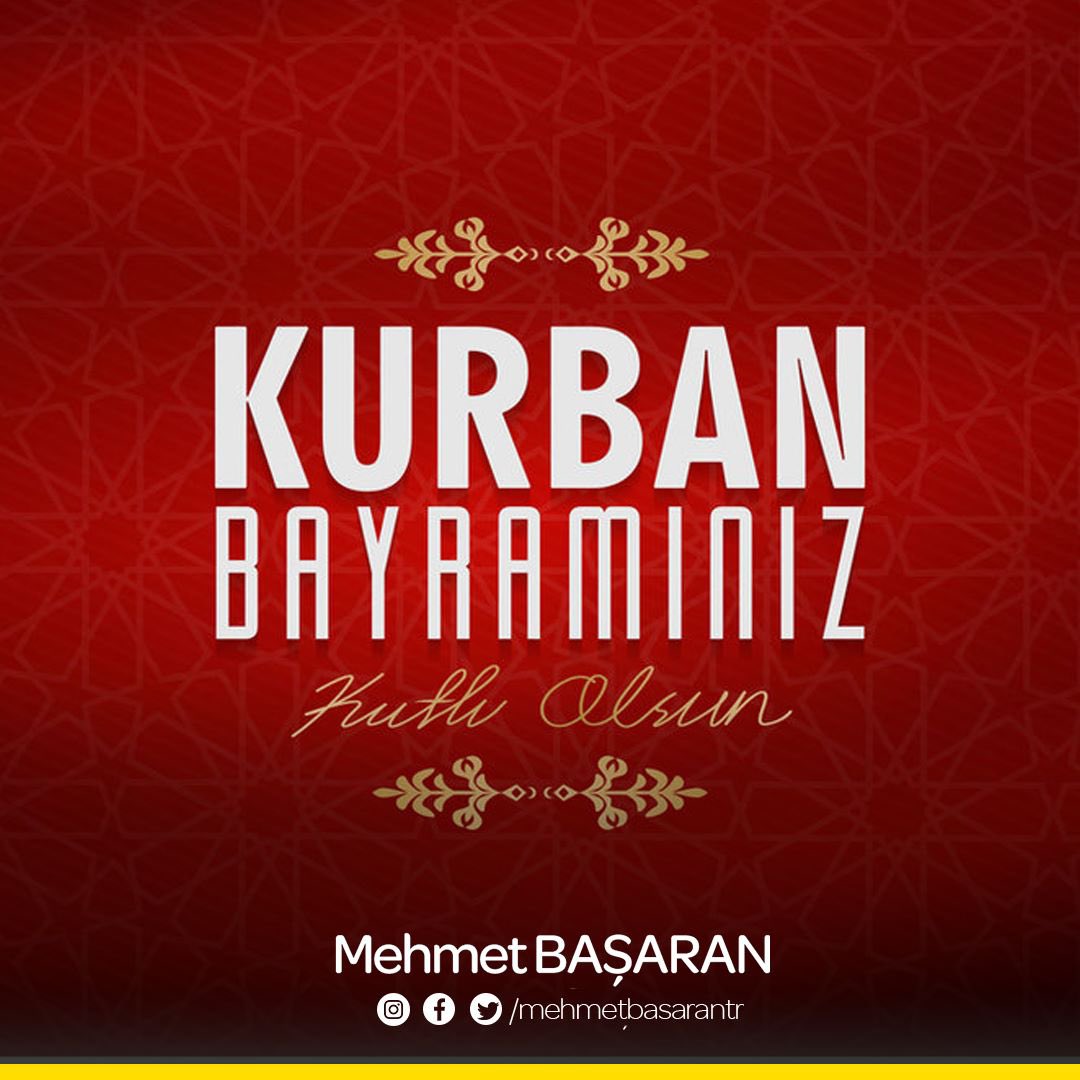 Mübarek Kurban Bayramı’nızı kutlar, sağlıklı ve huzurlu nice bayramlar dilerim.