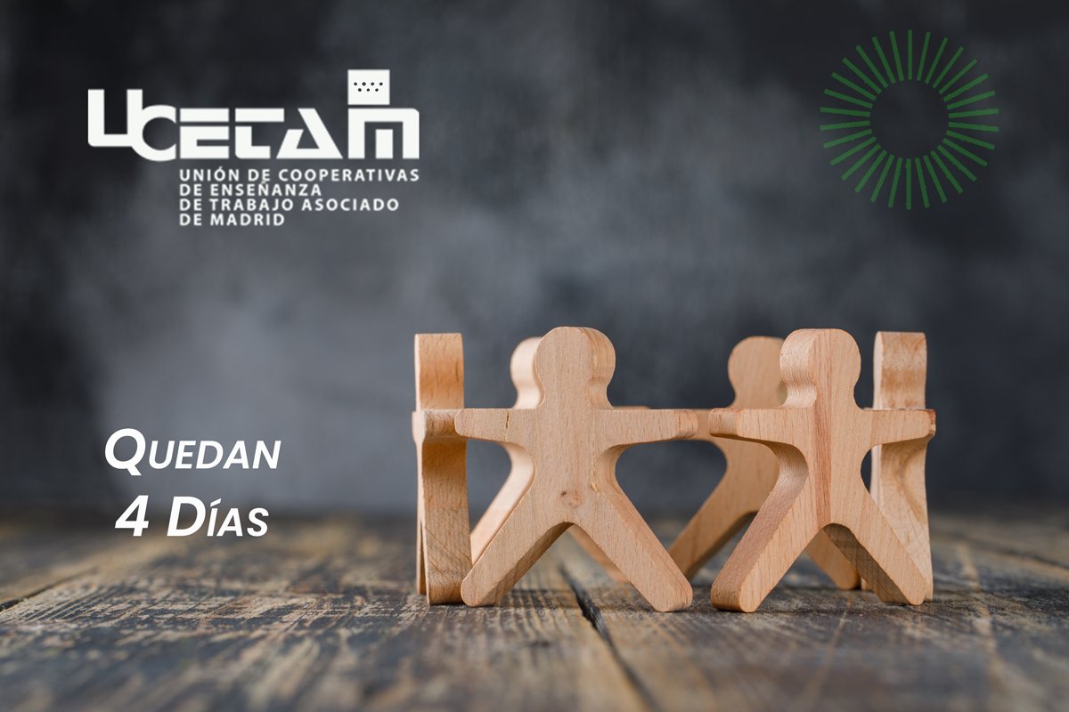 🟢 ¡ Quedan 4 Días !

🌍 El 1 de julio es el 101º Día Internacional de las Cooperativas donde  las #cooperativas de todo el mundo se unirán en esta celebración. 
¡No te pierdas la entrega del VI Premio EMPRENDEMOS UECoE-Cajamar, organizado por #CooperativasdeEnseñanza! 
#CoopsDay