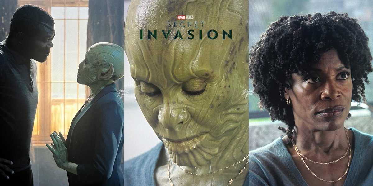 Anybody notice how the #Skrull that Fury was talking to about Gravik is also his wife? 👀

Credit: @alecsm7

#SecretInvasion