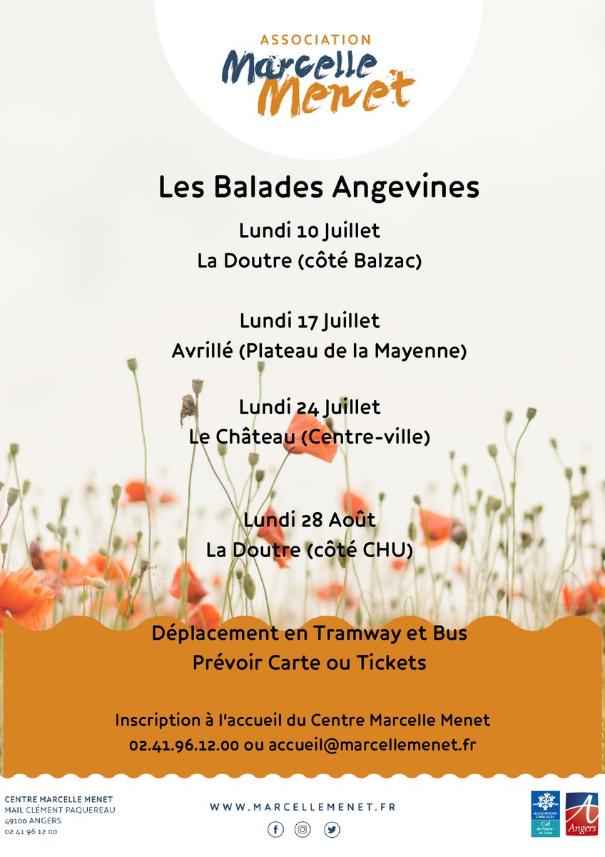 Cet été profitez de nos balades angevines accompagnées ! 
#balade #angers 
A bientôt !