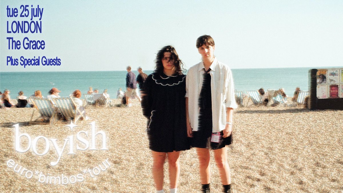 NEW: Duo #Boyish will head to the UK next month for a show at @thegraceldn 🙌
 
Snap up tickets in our #LNpresale tomorrow at 10am 👉 livenation.uk/3ugZ50OY9Ev