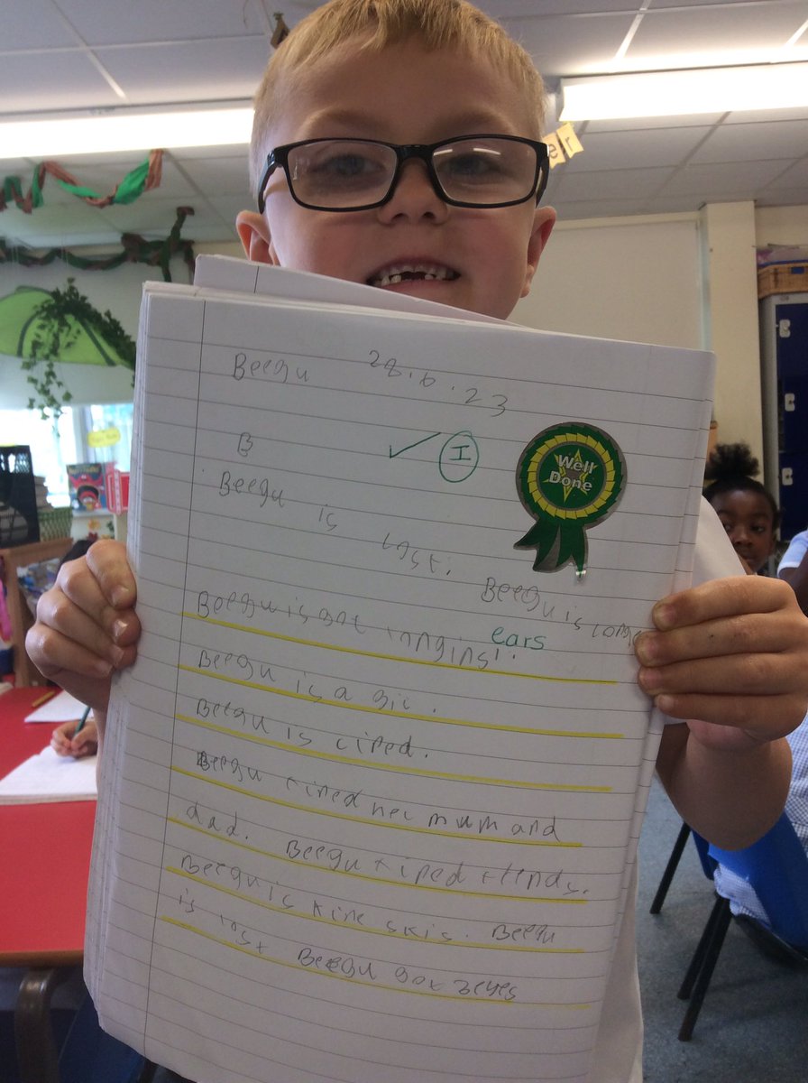 RecordBSTM's tweet photo. Super proud of this amazing independent writing in Year 1. We have made phenomenal progress this year and we are so so proud. #stmenglish #stmwriting https://t.co/uOZIy051Bk