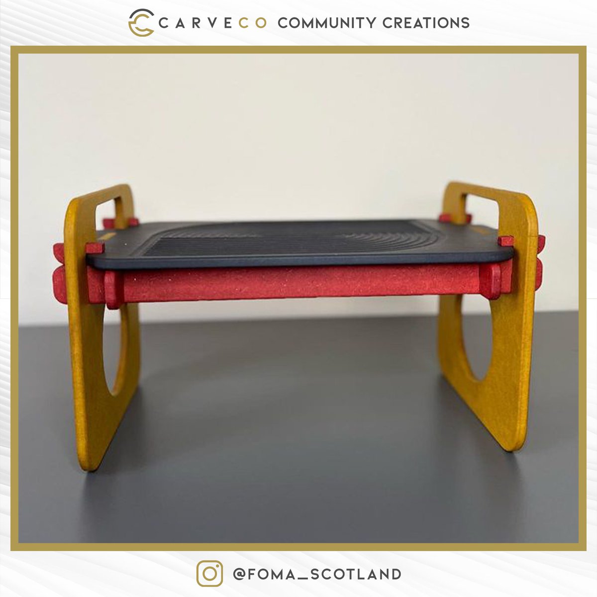 askcarveco's tweet photo. Andrey from FOMA has blown us away with his colourful makes! Check out this playful stool, intricately designed in Carveco Maker and built out of @Valchromat 👏
To find out more about Carveco Maker: https://t.co/QEdWefvRqo
#furnituredesign #valchromat #moderndesign #CNC https://t.co/DhMxvp5tRg
