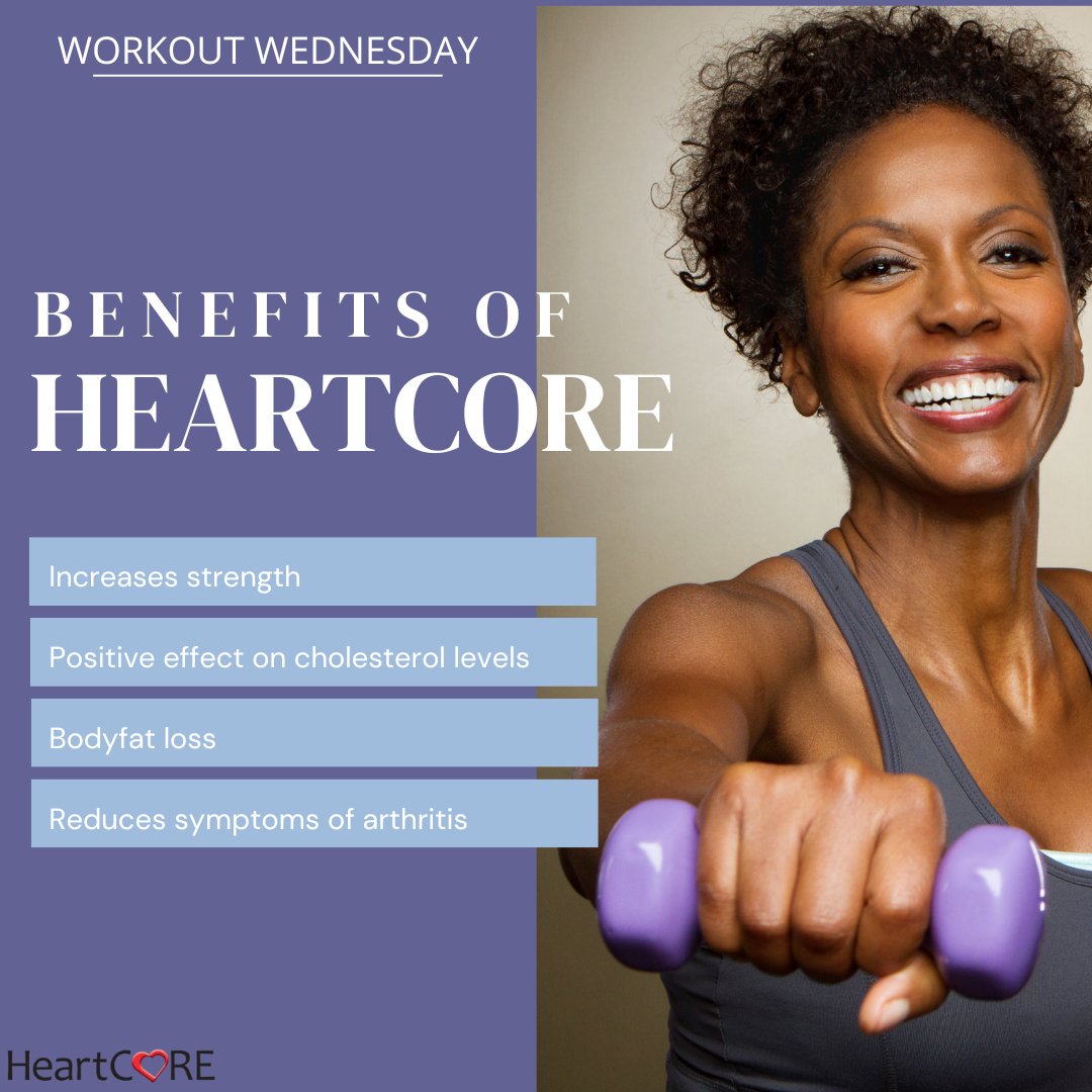 Join HeartCore today! Check out the link in the bio for more information!

#workout #hearthealth #healthyheart #heartcore #Wednesday #exercise #stayfit #stayhealthy #behealthy #behappy #heartniagara #hearthealth #heartcore #jointoday #benefits #lowcommitment #workoutwednesday