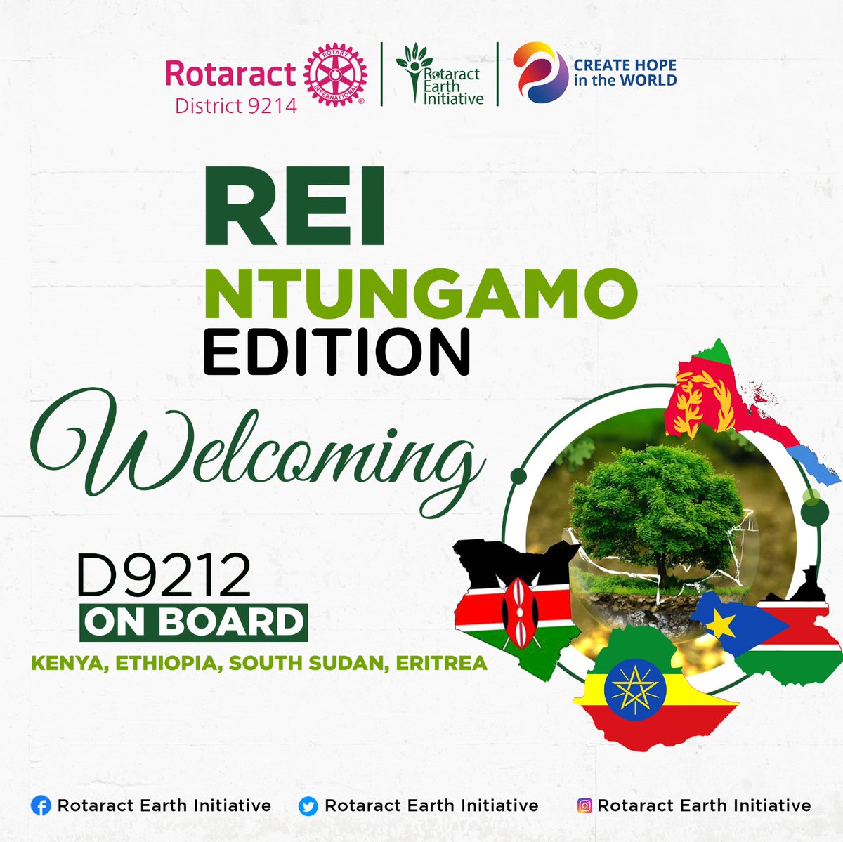 As we create a hopeful environment, we welcome @RctD9150
and @Rotaract_D9212
on board.

Theme: Creating A Hopeful Environment. 
Venue: Ntungamo District. 
Date: 6th - 8th Oct-2023.
 Fee: 150k.
#REINtungamoEdition