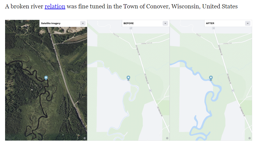 shoutout to Conover, Wisconsin for making an appearance in the latest #DaylightMapDistribtuion