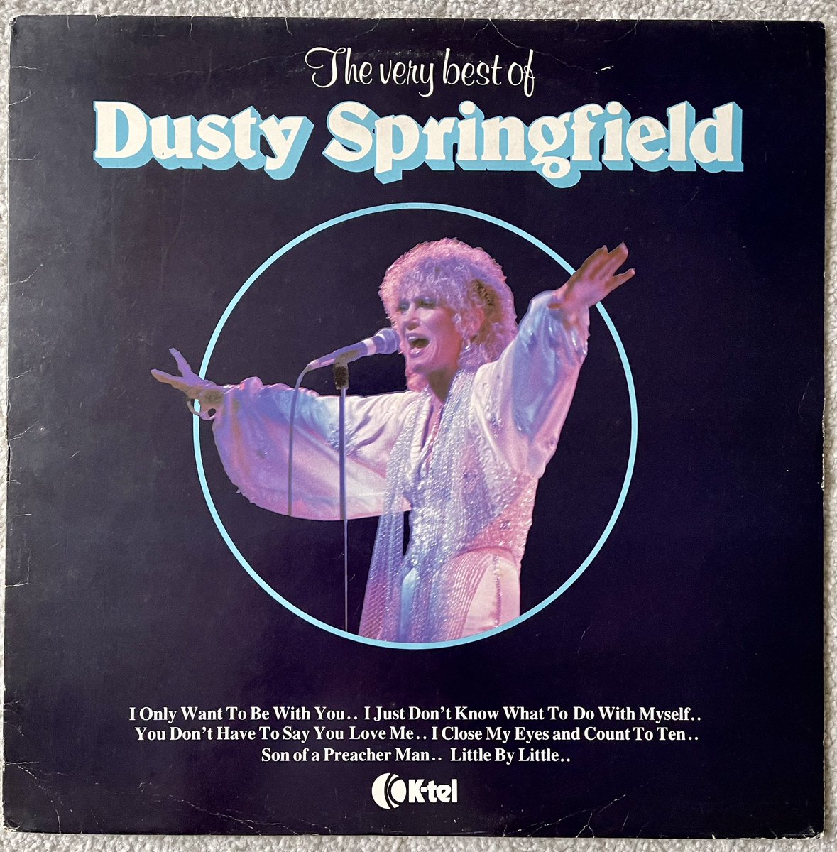 Poplifer73's tweet photo. Wednesday.
The Very Best Of Dusty Springfield.
1981 K-Tel Records.
@_DustySpring 
#DustySpringfield #Dusty #Vinyl #Compilation #KTelRecords #NowPlaying https://t.co/WQtz4E2R5d