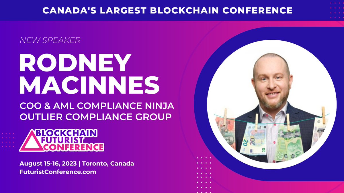 @JesLeveq from @LearnMoreWithC4, myself and others will be hosting a trivia contest at @Futurist_conf by @untraceableinc this August 15-16 in Toronto. It’s the largest, most high profile blockchain event in Canada and I’m happy to be part of it! Use code RODNEY30 for 30% off