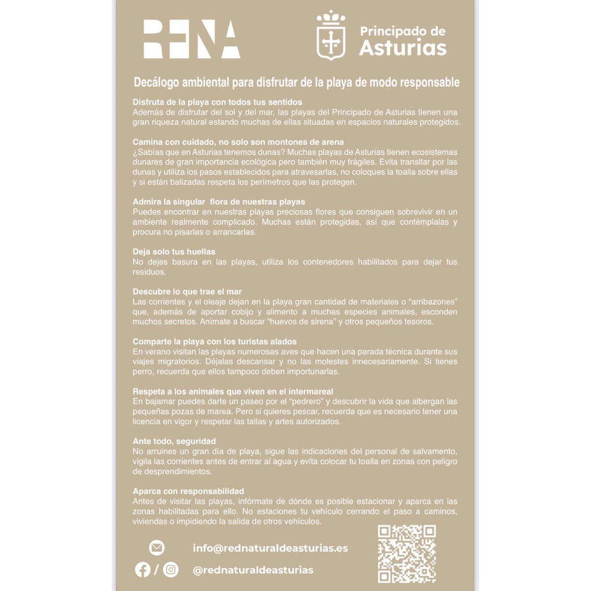 MovilidadAst's tweet photo. Desde la Red Natural de Asturias nos hacen llegar, a través de estas dos imágenes, unas sencillas recomendaciones e información de interés para disfrutar de la playa de una forma #responsable 🏖️
🩱🌊 #respetemos y #protejamos nuestro 𝗺𝗲𝗱𝗶𝗼 𝗻𝗮𝘁𝘂𝗿𝗮𝗹 este verano👇 https://t.co/dlgmzXR1VG