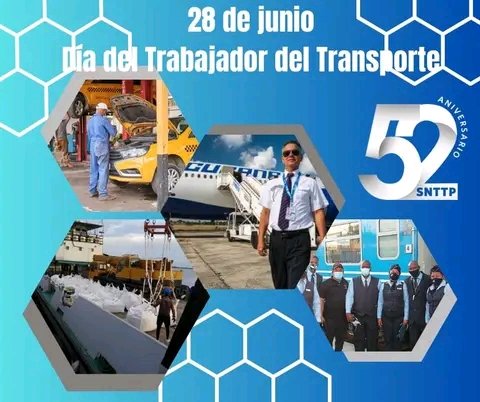 Muchas felicidades a todos los Transportistas en el #52Aniversario de instaurado, el 28 de junio como el Día Trabajador de #Transporte, por nuestro Comandante en Jefe Fidel Castro Ruz. #TrabajadoresProtagonistas
