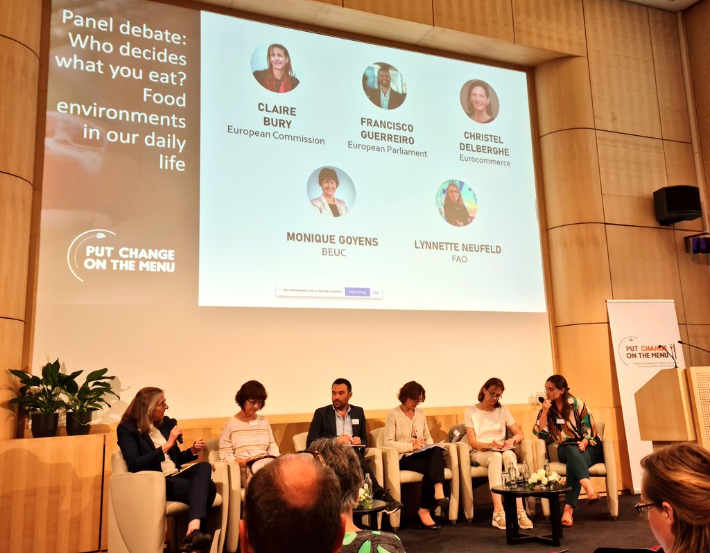 More chili sin carne to the people! Small changes to a recipe can make a big difference 

Our panel from the European Commission, European Parliament, FAO, Eurocommerce and BEUC discussing how to improve food environments.

#PutChangeOnTheMenu