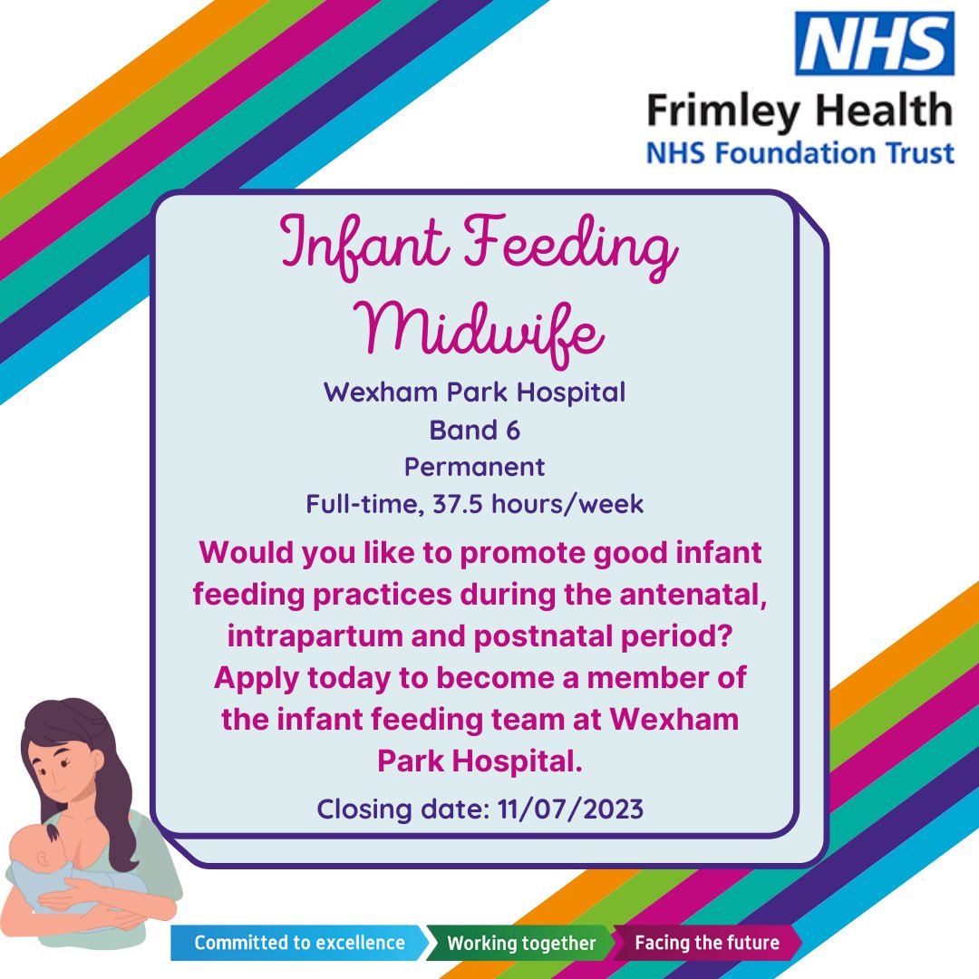 New and exciting job opportunities available at Wexham and Frimley Park Hospital! 🔥

Apply via the link in bio.

#midwife #infantfeeding #infantfeedingmidwife #practicedevelopment #maternity #frimleyhealth