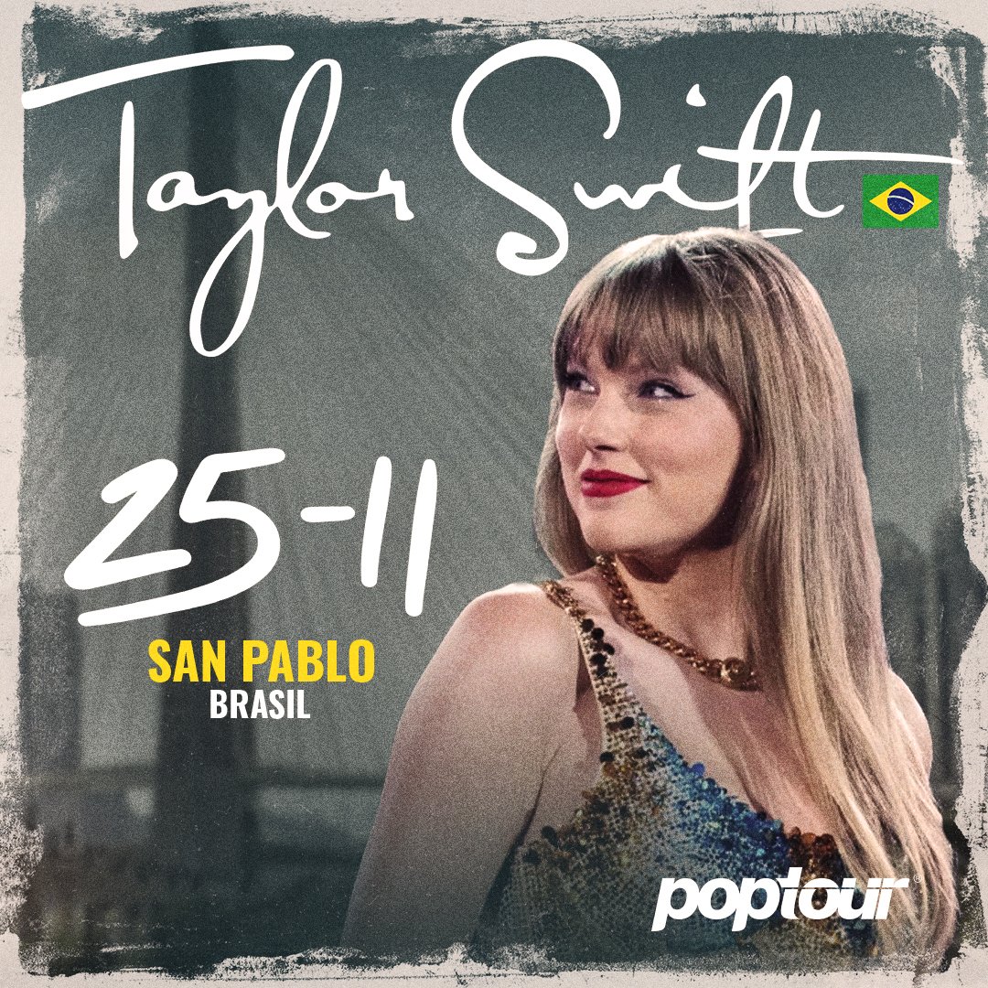poptourarg's tweet photo. 🎤👸🏼 Taylor Swift en San Pablo ✈️🇧🇷
Incluye:
✈️ Pasajes Aéreos
🚌 Traslado Aeropuerto/Hotel/Aeropuerto
🛎️ 2 Noches de alojamiento con desayuno
🚌 Traslados ida y vuelta al Estadio
🎟️ Entradas Recital de Taylor Swift 25/11 (Sector Inferior)
📧 info@poptour.com.ar https://t.co/5f8yKfBRXR