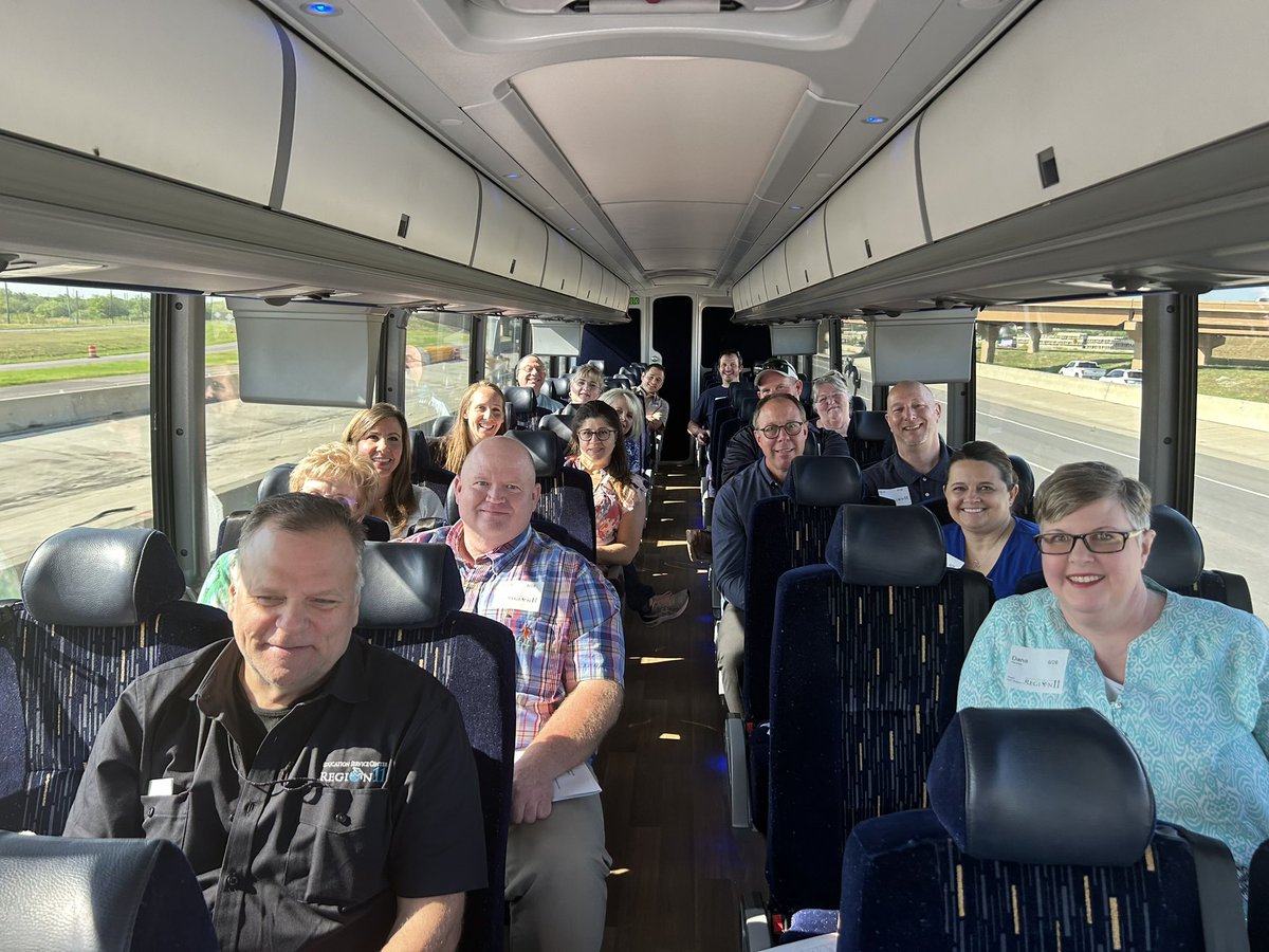 On the charter bus with our district CCMR/CTE  Leaders headed to tour Amazon Air and Wabtec, going to be a great day!! #CTEStrong #CareerReady ESC Region 11 Career &amp; Technical Education - CTE