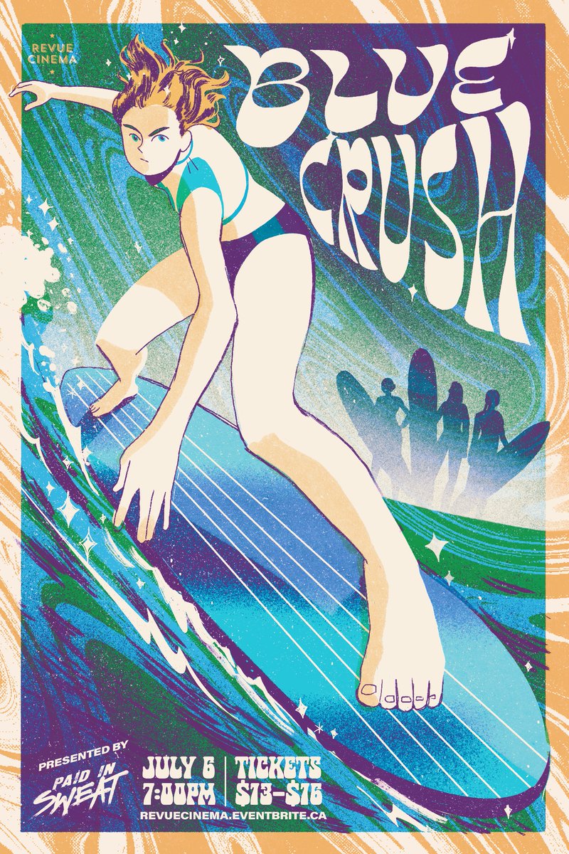 Blue Crush-2002
 ….🏄‍♀️…..
🌊🌊🌊
#movieposter #surfing #illustration #bluecrush