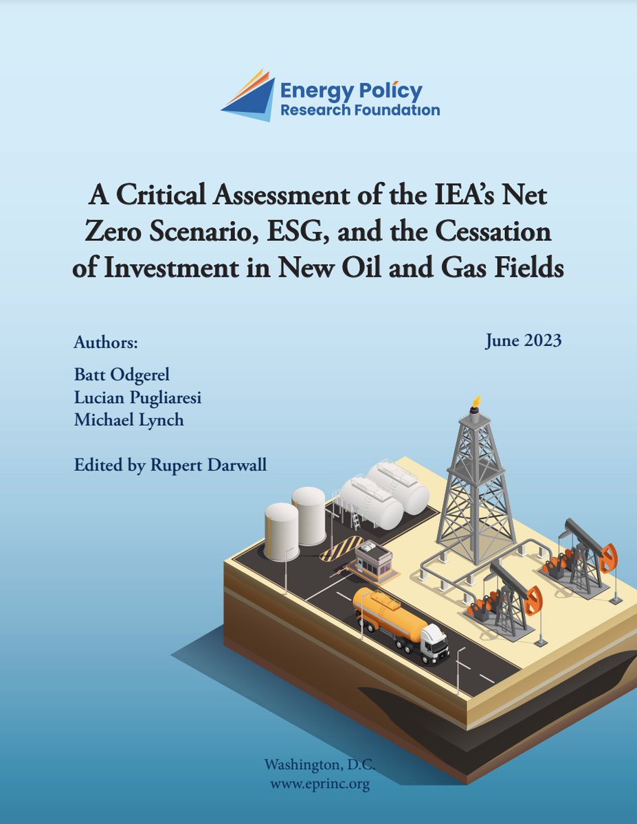 We are excited to announce the launch of @EPRINC_DC  report, “A Critical Assessment of the IEA’s Net Zero Scenario, ESG, and the Cessation of Investment in New Oil and Gas Fields.” Link: eprinc.org/2023/06/26/a-c…

In this report, we’ve assessed the likely economic impact of…