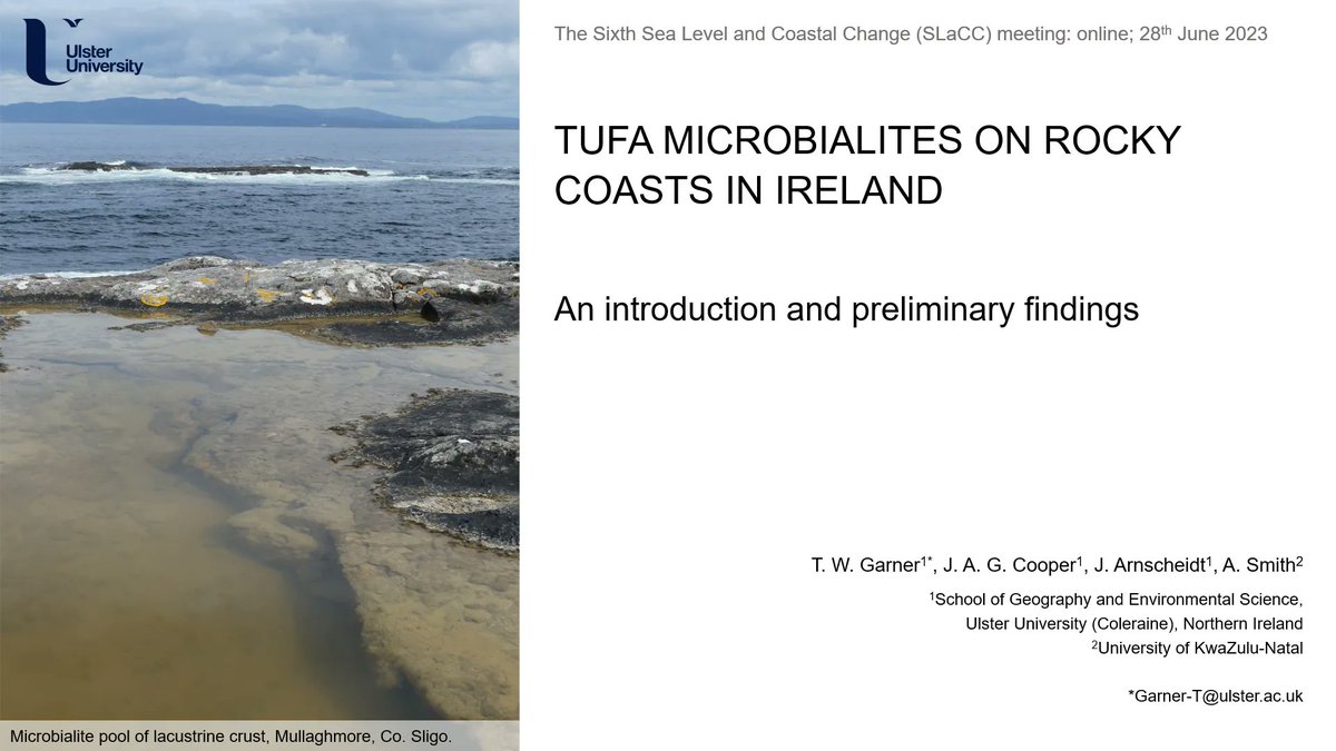Thoroughly enjoyed my first conference presenting my PhD topic- to <a href="/SLaCC_QRA/">Sea Level and Coastal Change QRA working group</a> this afternoon. Thank you for making me feel welcome and I'm looking forward to hopefully bringing my first data next year in person!