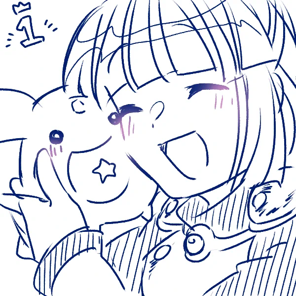 おえかきをしてるとおえかきが(略) アルルさん1位おめでとう落書き 