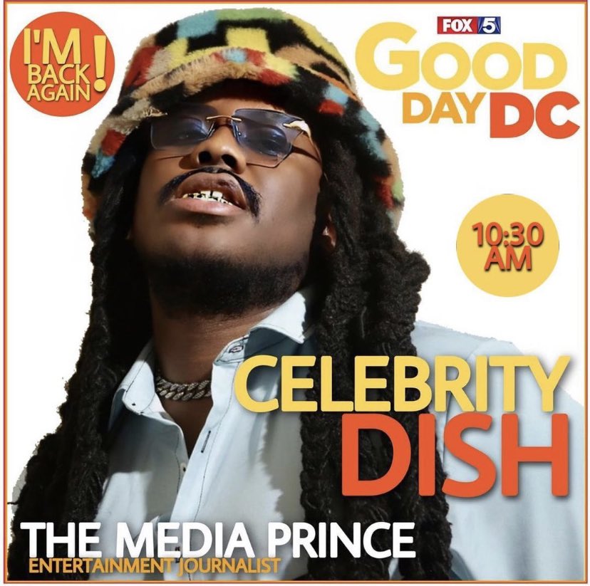 NEXT WEEK! Catch @TheMediaPrince on Good Day DC on @fox5dc as he discusses the latest celebrity dish!!! 
.
.
.
#KanyeWest #rayj #adele #beyonce #nickiminaj #drake #sza #dojacat #PorshaWilliams #RHOA #Usher #Jaheim #Verzuz #taylorswift #drake #bts #rihanna #beyonce #nickiminaj