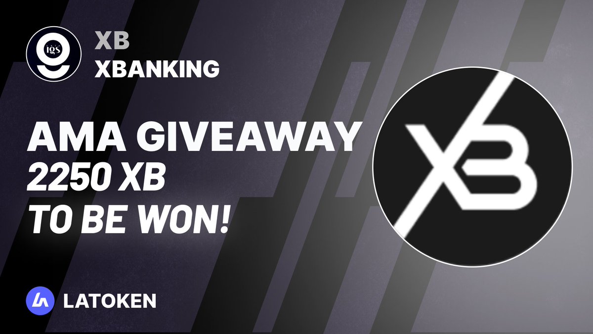 Latoken_cex's tweet image. 🏆 $500 XBANKING (XB) AMA Giveaway on #LATOKEN 

🔥 90 Winners.
✅ Complete all tasks and qualify for the #Giveaway 
📲 Tag 5 Friends and Share.
⏰ June 28, 2023 - June 30, 2023.

JOIN GIVEAWAY👉 go.latoken.com/fta