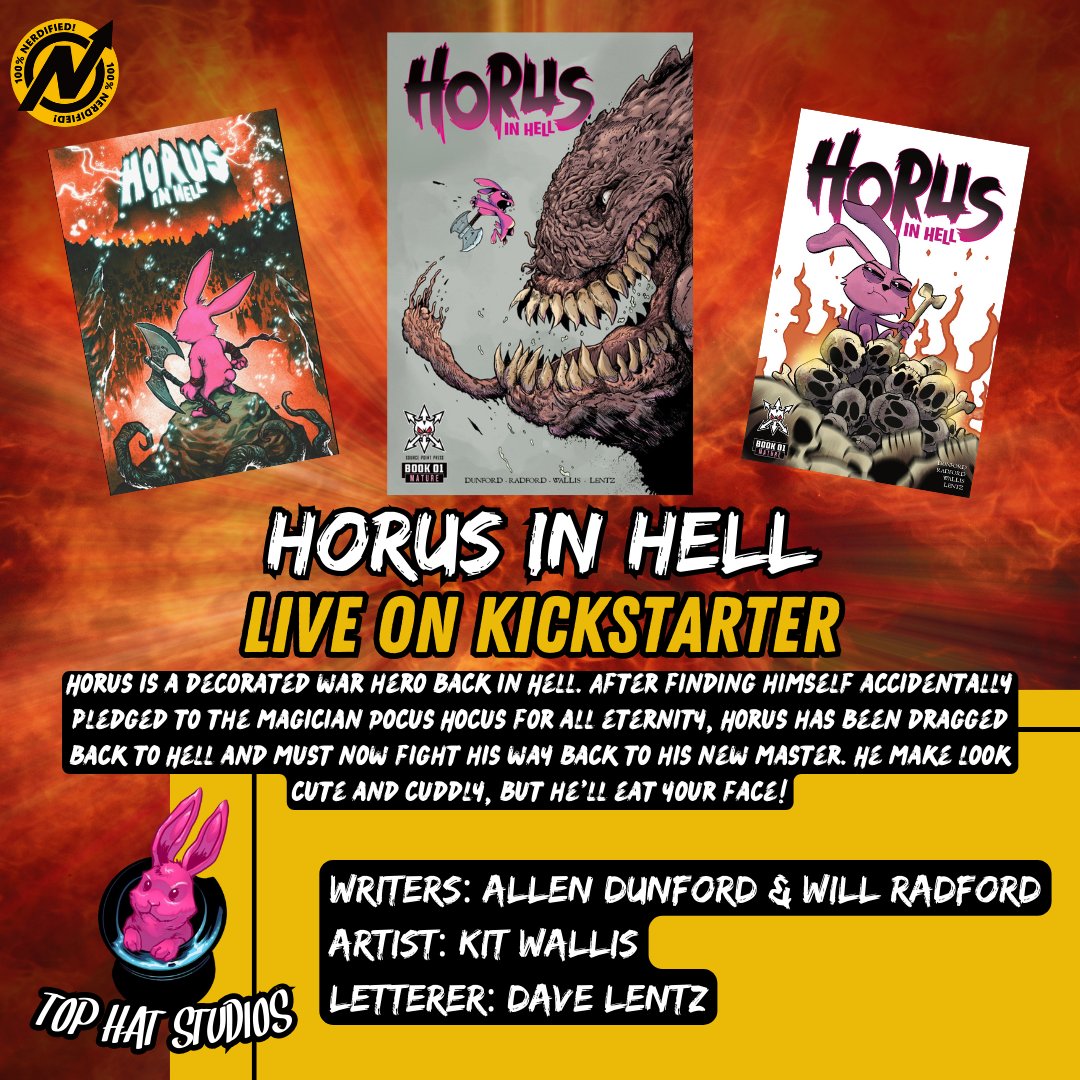 Just 9 days left to back #HorusInHell on Kickstarter!

Spun directly out of the pages of their cult hi 'Pocus Hocus', 'Horus In Hell' promises to be something really special for the horror / comedy fans out there!

BACK 'HORUS IN HELL' TODAY ON KICKSTARTER!…
