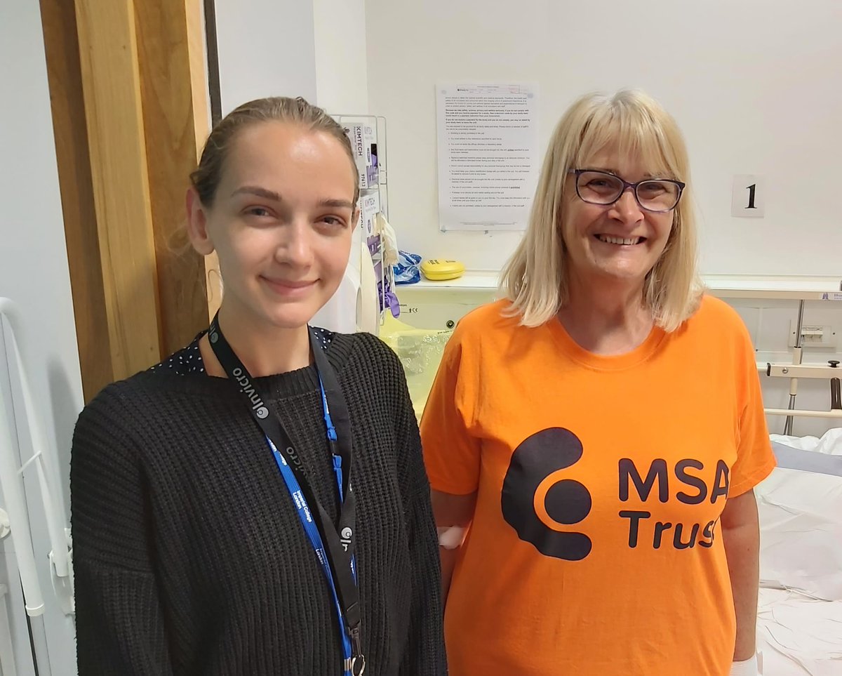 🙌Big thanks to Jackie for being a valuable participant in our study on #MultipleSystemAtrophy! Your dedication &amp; commitment to advancing medical research, helping to deepen our understanding of this complex condition, is truly inspiring 👏🌟 #ResearchHeroes <a href="/MSAtrust/">MSA Trust</a> #MSA