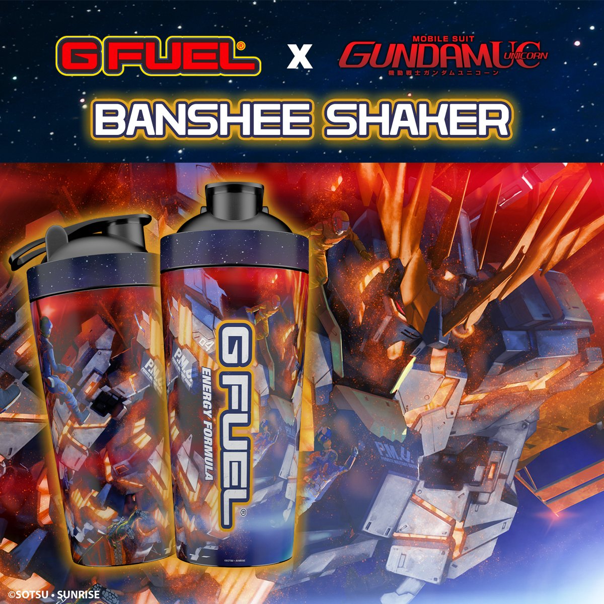 GFuelEnergy's tweet image. 💙 𝗟𝗜𝗞𝗘 + 𝗥𝗧 + 𝗙𝗢𝗟𝗟𝗢𝗪 to win both LIMITED-EDITION, @GundamInfoNA x #GFUEL “𝗕𝗔𝗡𝗦𝗛𝗘𝗘" &amp;amp; "𝗨𝗡𝗜𝗖𝗢𝗥𝗡” METAL SHAKER CUPS!

🤖 Picking 2 winners later this week to celebrate the release of @GBO2EN on Steam!

🛍️ 𝗦𝗛𝗢𝗣: GFUEL.ly/gundam-shakers…