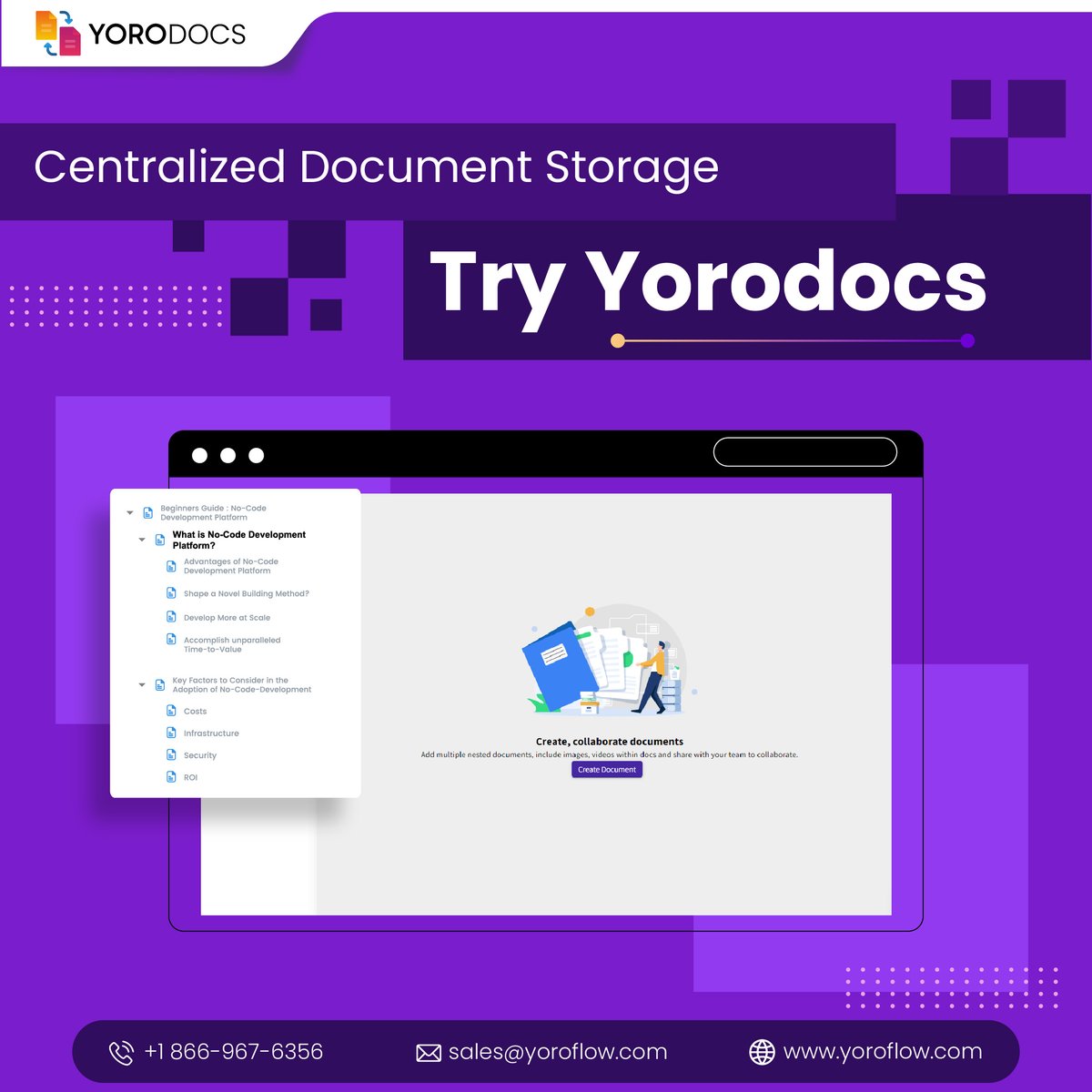 yoroflow's tweet image. Store all your important documents in one secure location for easy access anytime, anywhere.

Simplify your document management with #Yorodocs!

Learn more and sign up today: yoroflow.com/online-documen…

#documentmanagement #digitalworkplace