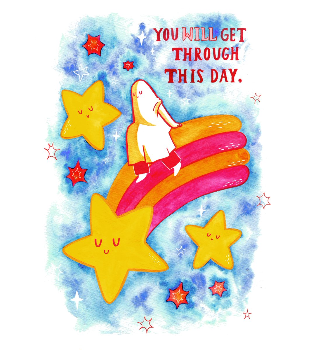 thesadghostclub's tweet photo. 'You will get through this day' - for anyone that needs it, remember this day will end, you've made it this far, ghostie 💙 we believe in you 💙 https://t.co/Ae86QdpP7D