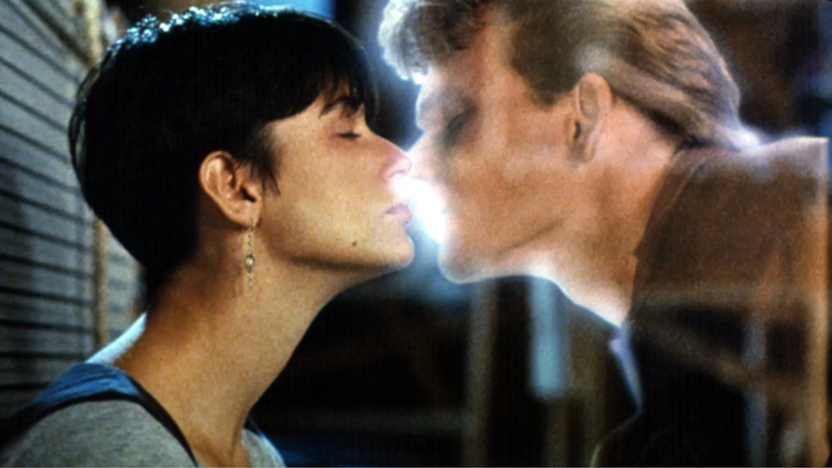 @ThatEricAlper Demi Moore & Patrick Swayze kissing (in his friend’s body) in Ghost - 🥲