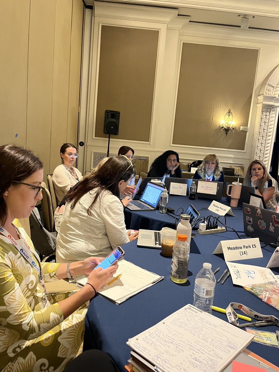 So proud of this dedicated group of professionals spending their time learning to prepare our Meadow Park Eagles for college and careers! #AVID4Possibility <a href="/jennsandersusa/">Dr. Jennifer Sanders</a> <a href="/ThuanSocial/">Thuan Nguyen</a>