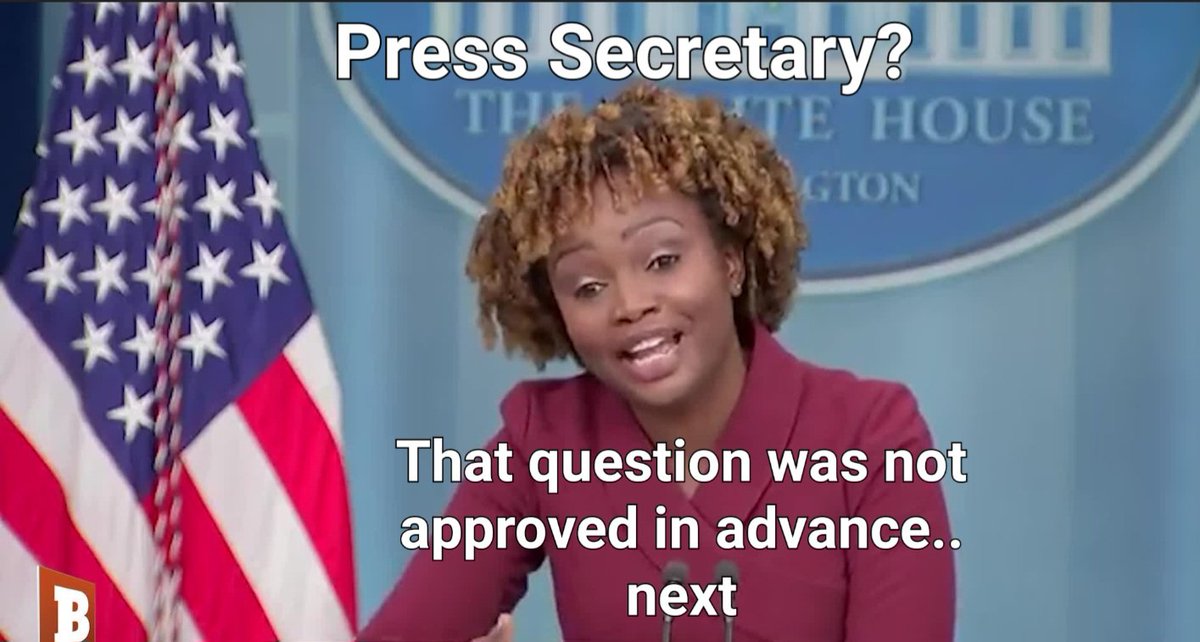 TimNero349587's tweet photo. #KJP #presssecretary
One who takes and answers questions from the #WHpresscorp
Ok!#?$#%@
#MAGA #DemocratsAreDestroyingAmerica https://t.co/ZwZKA985d7