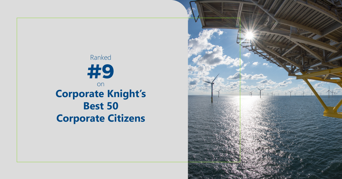 northlandpower's tweet photo. We are proud to share that we have ranked 9th among the @corporateknight 50 Best Canadian Corporate Citizens. This achievement highlights our commitment to thinking and acting thoughtfully about how our actions impact our people, our planet and the communities in which we operate https://t.co/5ZVzfhczEA