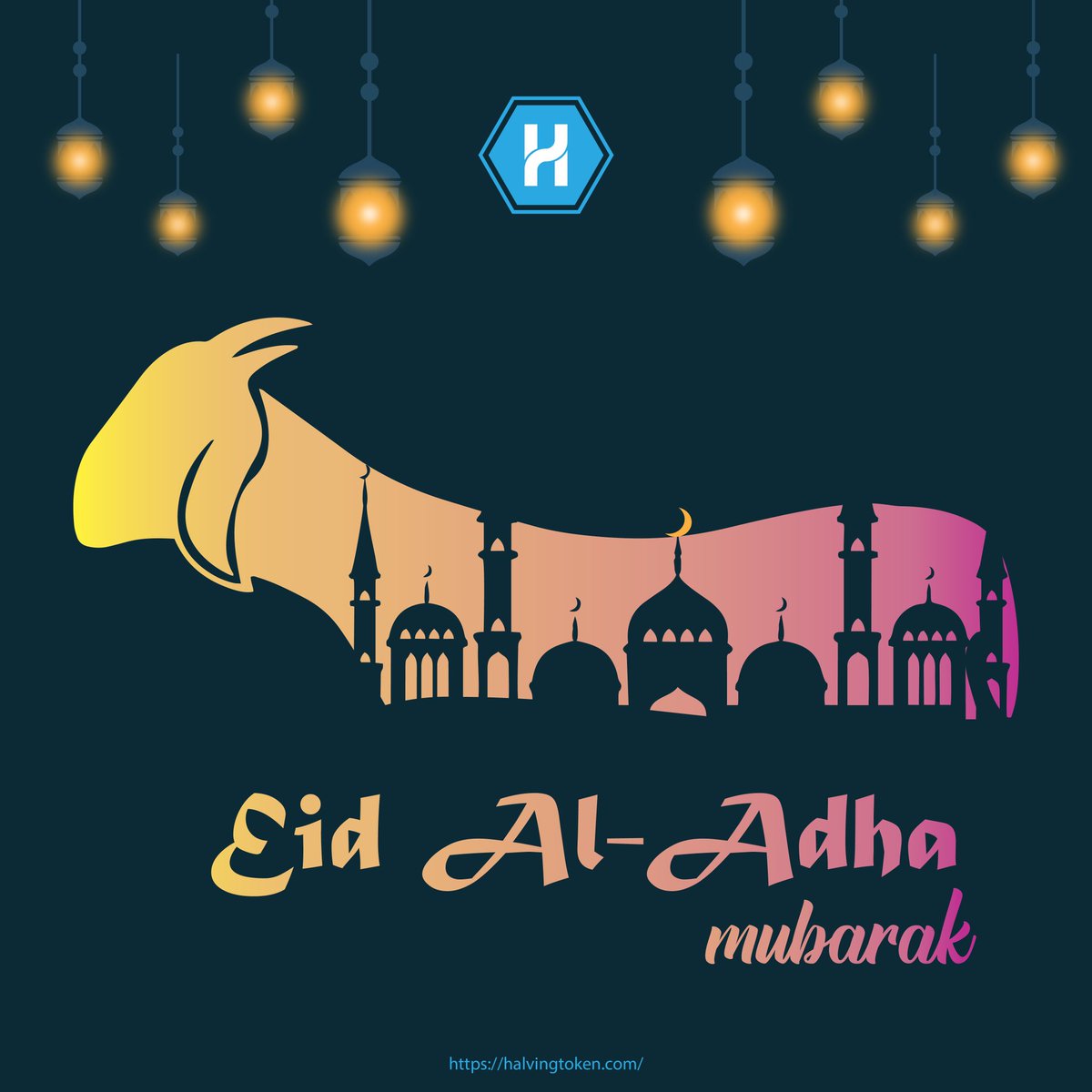 Have a safe and peaceful Eid!
#Eid_Mubarak #halvingtoken