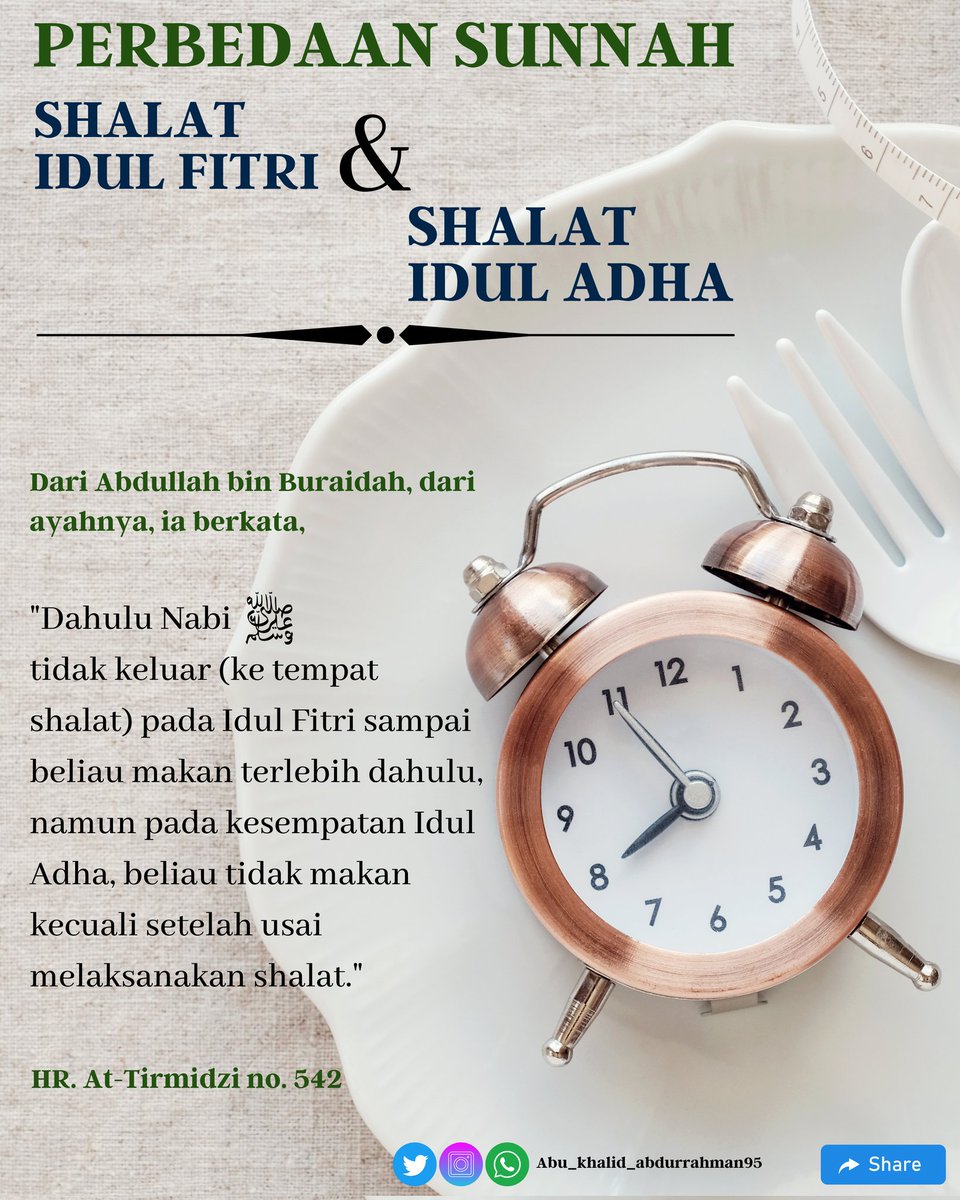 abu_khalid_abdu's tweet image. PERBEDAAN SUNNAH
SHALAT IDUL FITRI &amp;amp; SHALAT IDUL ADHA 🌹

💐 Yuk Share, Tanpa Crop ❌ 

#perbedaan#sunnah#shalat
#idul#fitri#&amp;amp;#shalat#idul
#adha#shaidulkhatir

📲 Join &amp;amp; Share : t.me/abu_khalidchan…