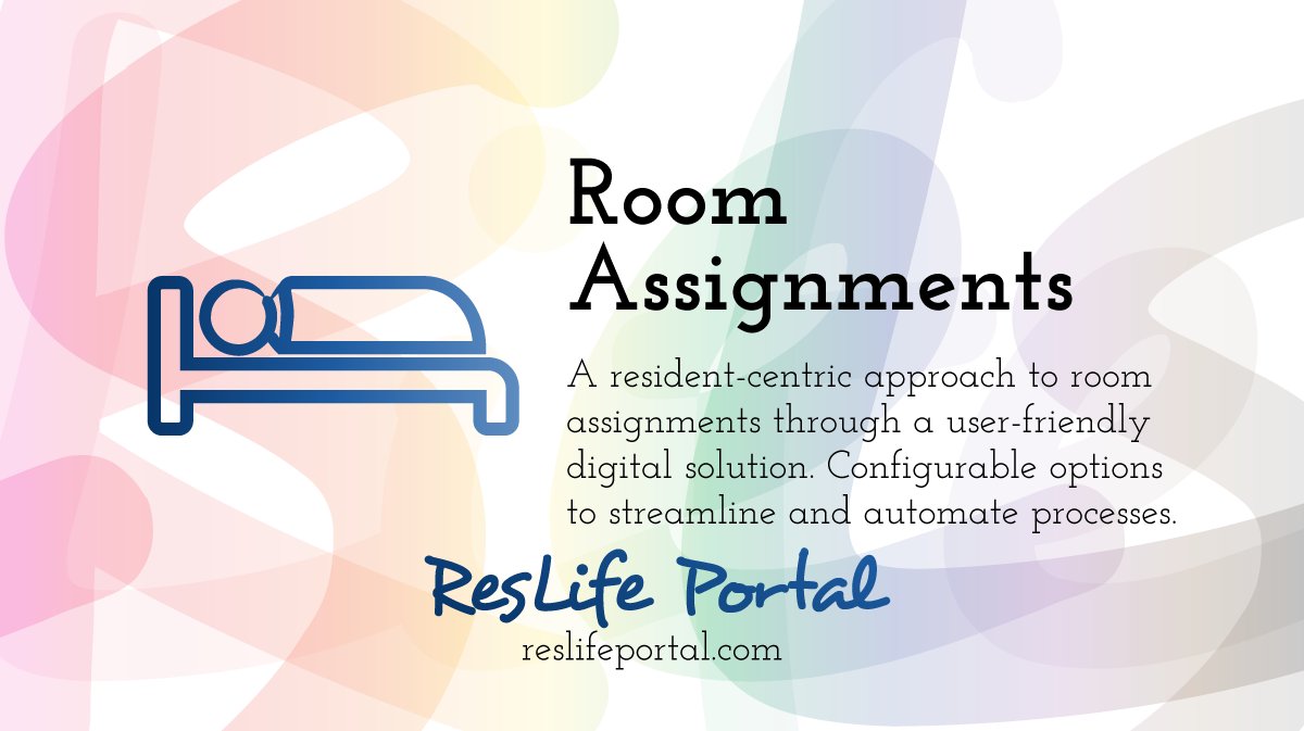 Room Assignments & Student Housing: A resident-centric approach to room assignments through a user-friendly digital solution. Configurable options to streamline and automate processes. reslifeportal.com/trendsreport/ #reslife #studenthousing #campushousing #sapro #sachat #acpa #acuhoi