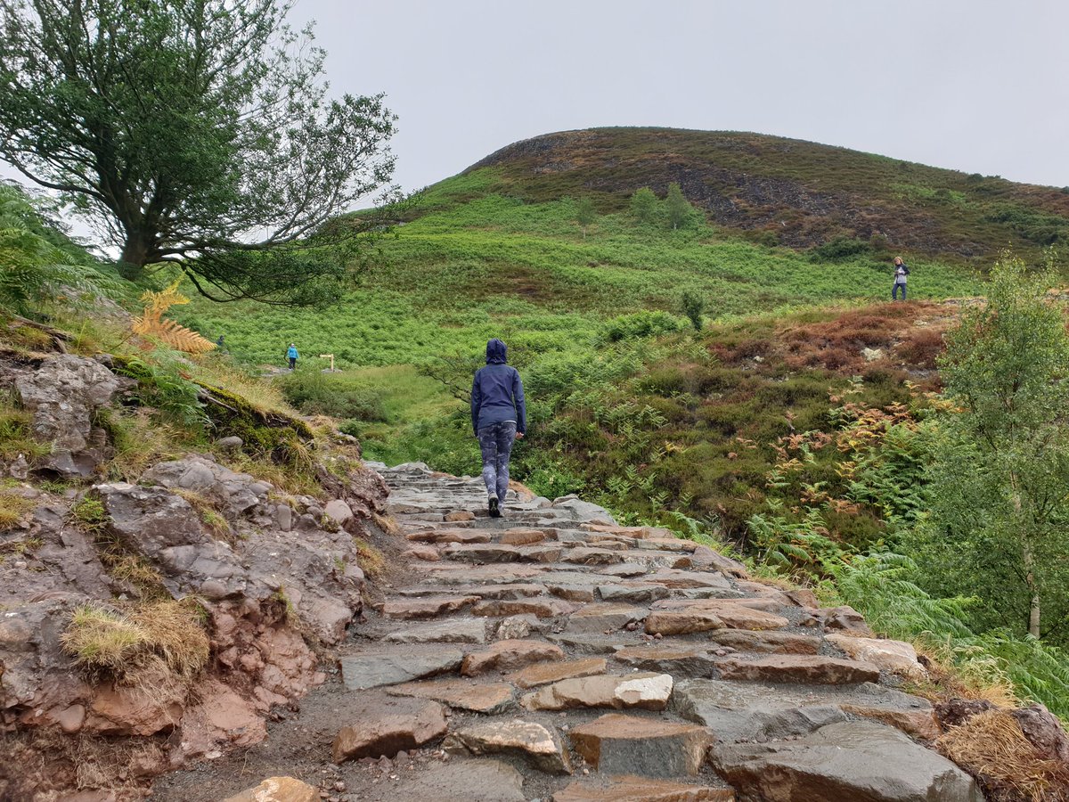 ConvenerHeather's tweet photo. Great to revisit the upgraded path on Conic Hill today @lomondtrossachs Solid underfoot conditions despite the rain 🌧 @official_whw And lots of international visitors enjoying the route! @VisitScotland @walkhighlands https://t.co/feCjJI4nVy